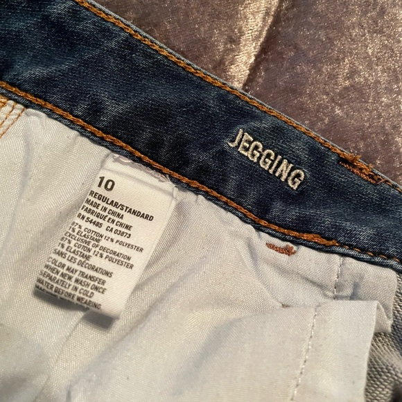 American Eagle Dark Wash Stretch Jegging Womens SZ 10 Regular - Picture 3 of 3